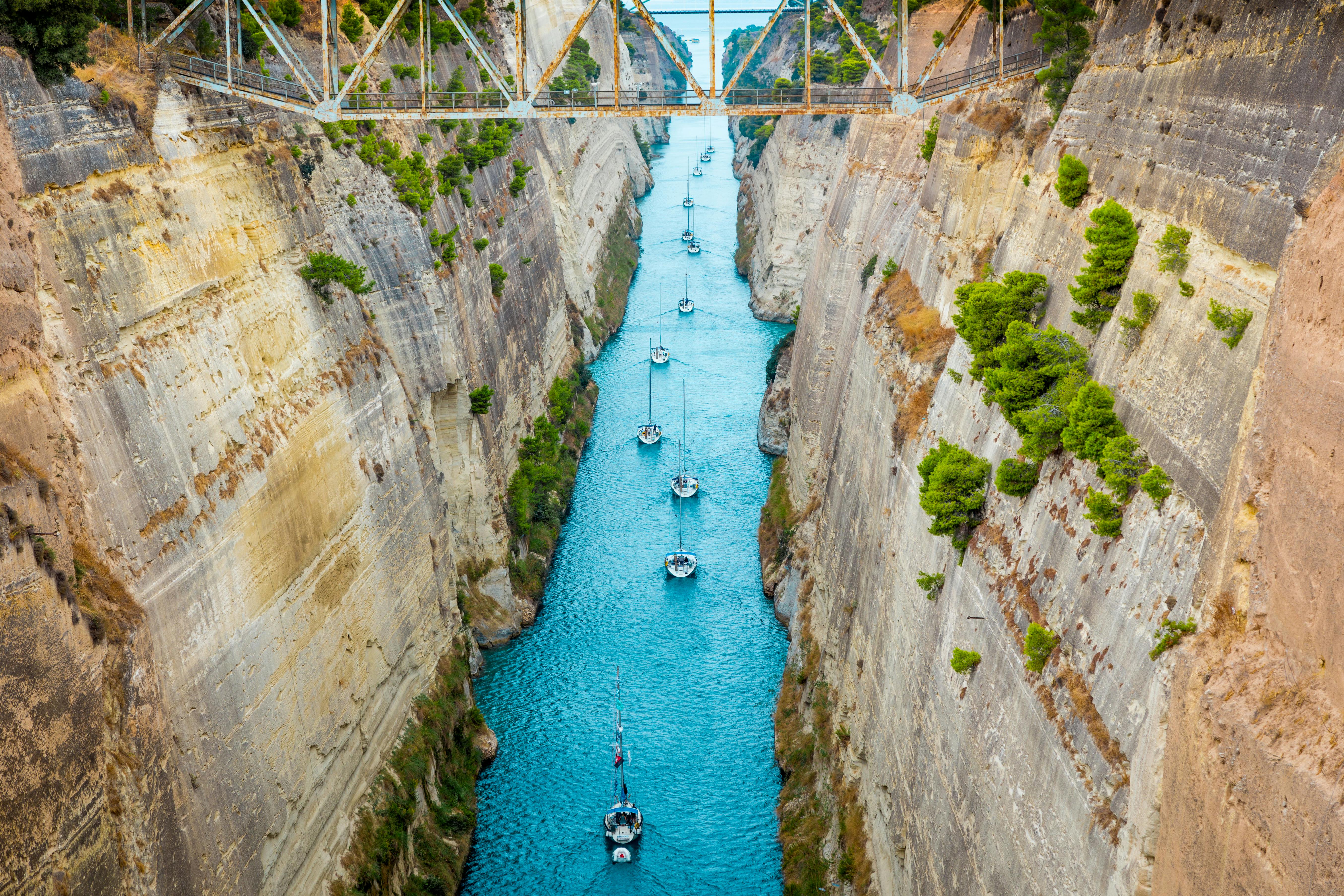 Corinth Canal in Greece