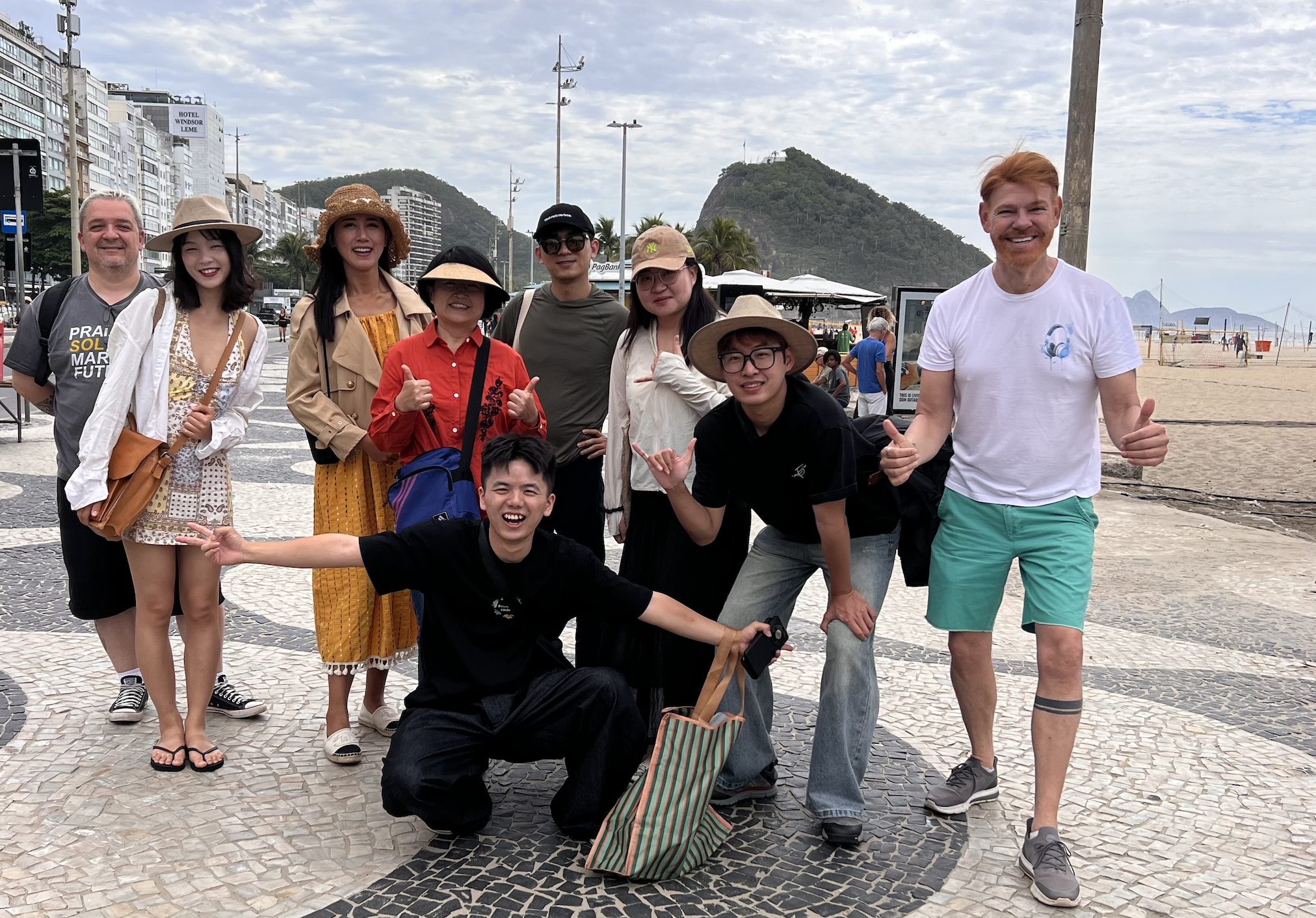 Lipe with Chinese group in Rio de Janeiro