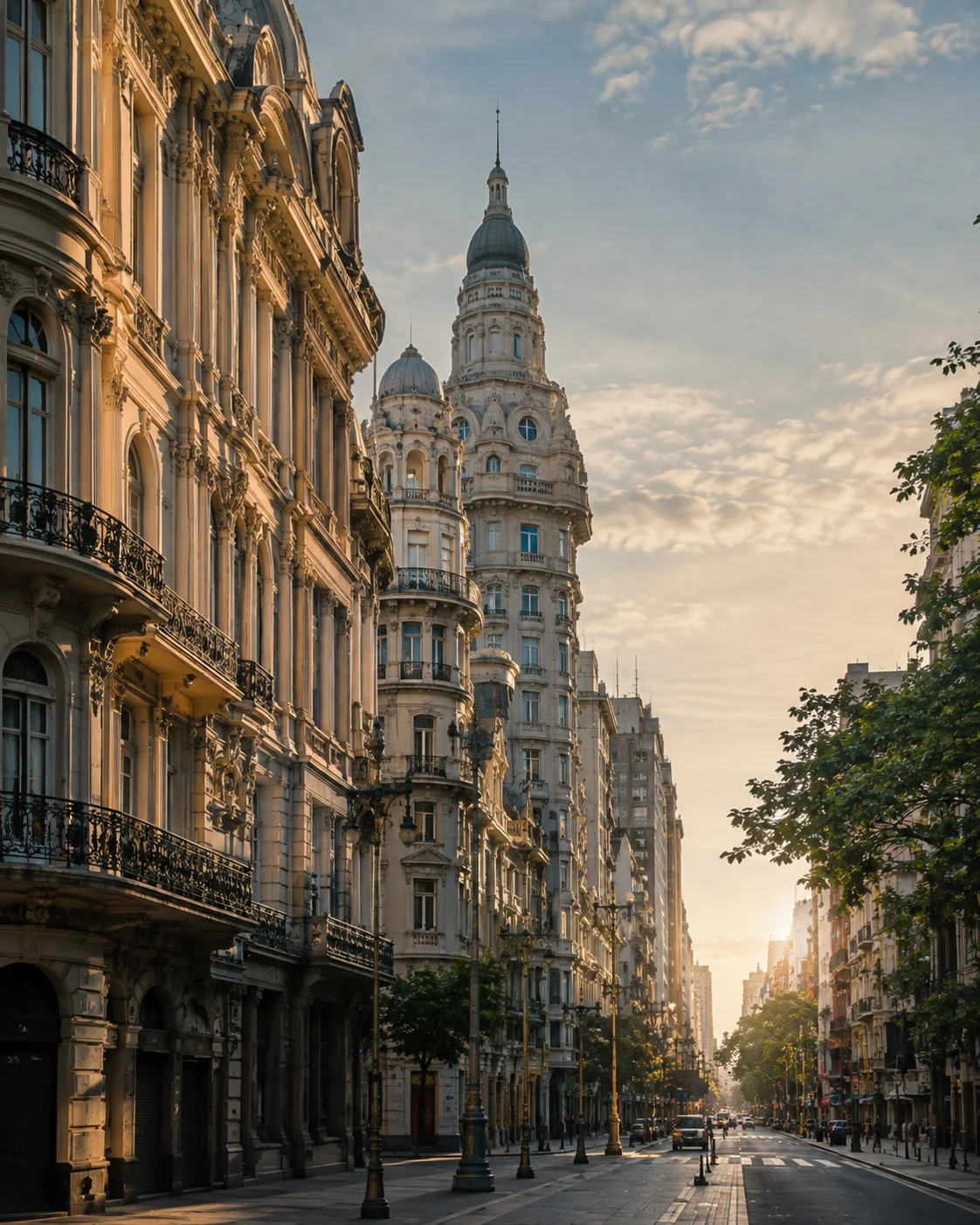 Buenos Aires — grand avenue and belle-époque architecture