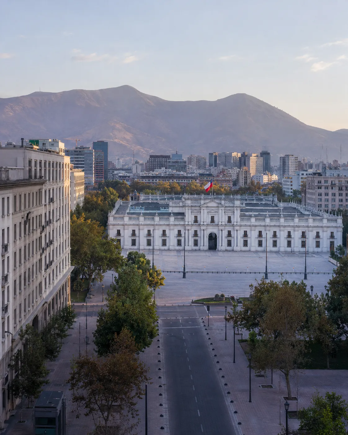 Palacio de La Moneda en Santiago