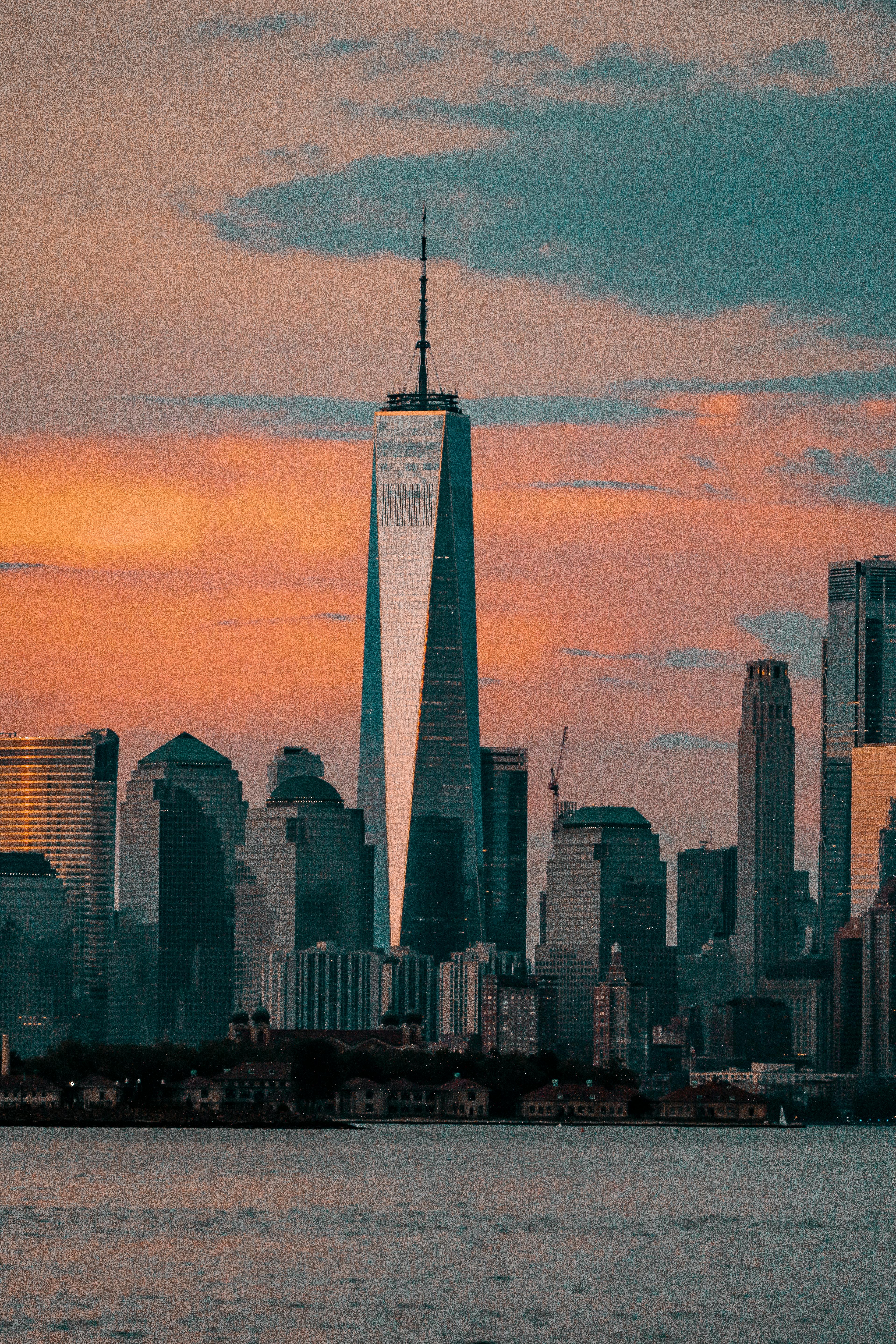 Skyline de Nova York ao entardecer