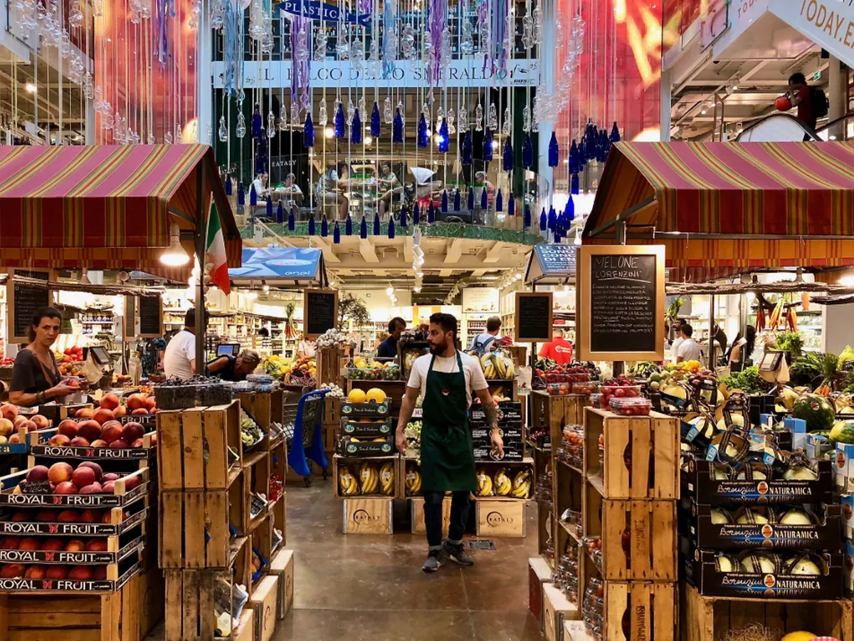Interior de uma unidade Eataly na Itália